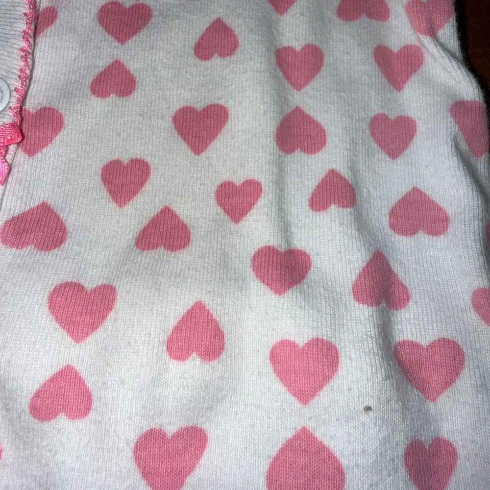 Carter's Pink‎ Heart Print Footie